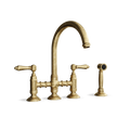 Bridge Kitchen Tap with Side Spray — Gooseneck Swivel Spout | Campania Bridge Kitchen Tap with Side Spray — Gooseneck Swivel Spout | Campania combines elegance and functionality for your dream kitchen.