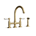Bridge Kitchen Tap with Side Spray — Gooseneck Swivel Spout | Campania Bridge Kitchen Tap with Side Spray — Gooseneck Swivel Spout | Campania combines elegance and functionality for your dream kitchen.