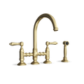 Bridge Kitchen Tap with Side Spray — Gooseneck Swivel Spout | Campania Bridge Kitchen Tap with Side Spray — Gooseneck Swivel Spout | Campania combines elegance and functionality for your dream kitchen.