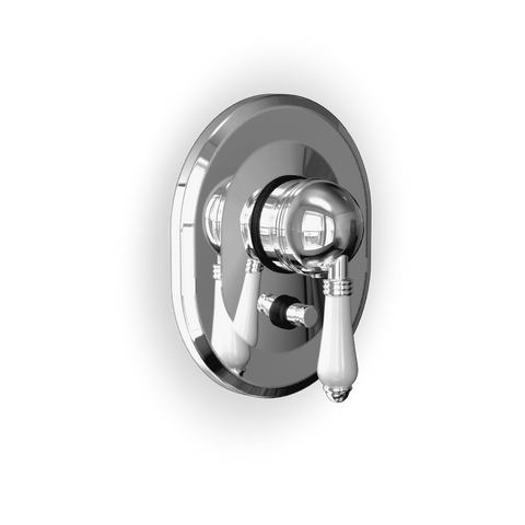 Concealed Traditional Shower Mixer with Diverter — Single Lever, Finishing Set | Classico