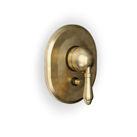 Concealed Traditional Shower Mixer with Diverter — Single Lever, Finishing Set | Classico
