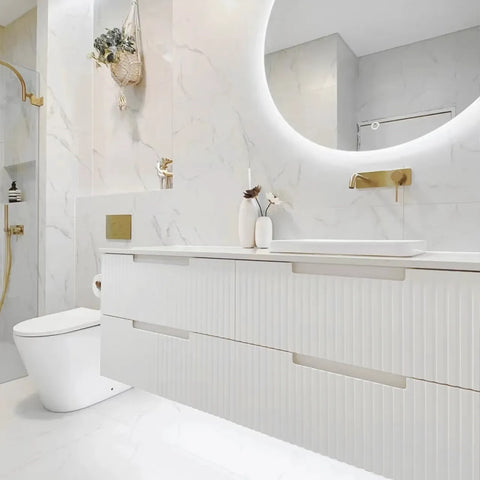Vanity NOOSA Wall Hung 1500mm Matte White