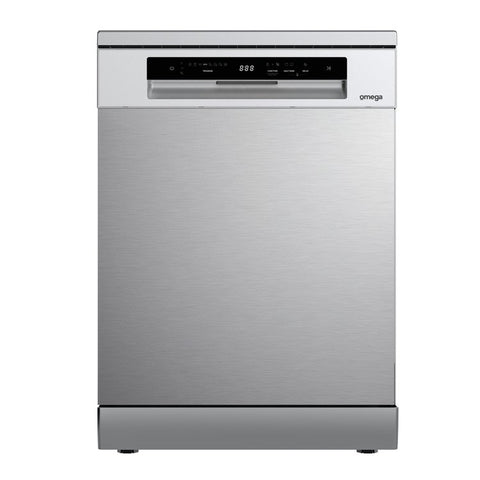 Omega 60Cm F/Standing Dishwasher, 4E /5W Stainless Steel