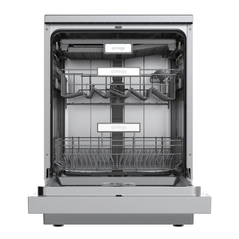 Omega 60Cm F/Standing Dishwasher, 4E /5W Stainless Steel