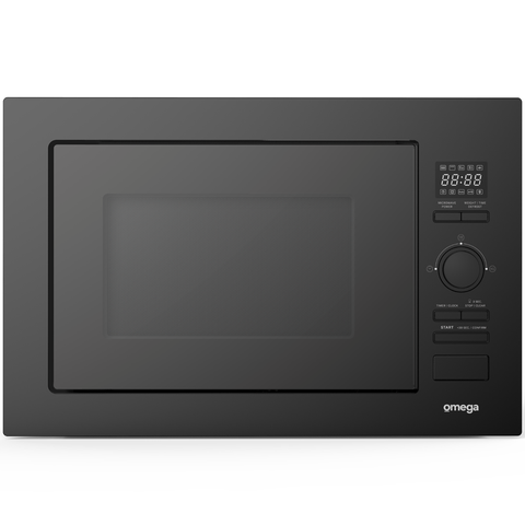 Omega 28L Built-in Microwave Oven, Midnight