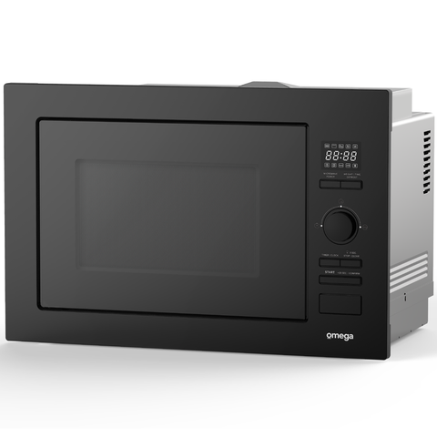 Omega 28L Built-in Microwave Oven, Midnight