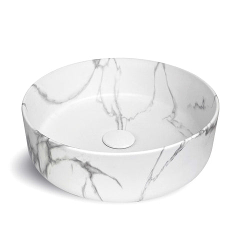 Radius Round Basin 360mm Matte Carrara