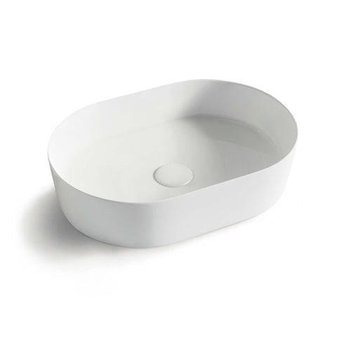 Quay Oval Basin 500x340mm Gloss White