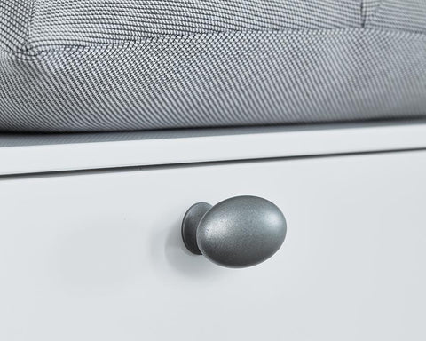Furnipart Oval Knob. Length: 60mm