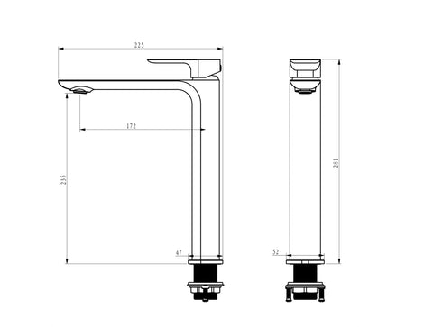 Oskar Tall Basin Mixer