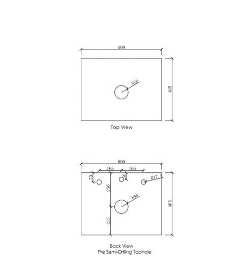 HAMPTON Mark II Wall Hung Vanity 600mm Satin White