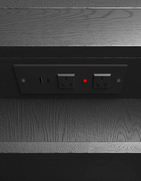LED COOGEE Shaving Cabinet 1800x900mm Black Oak (3 Colour Function)