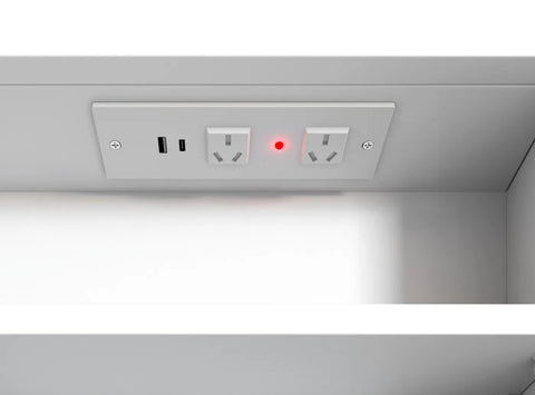 LED COOGEE Shaving Cabinet 1500x900mm Matte White (3 Colour Function)