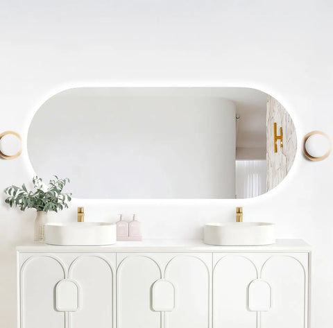 NOOSA LED Oval Frameless Mirror 1800x750mm