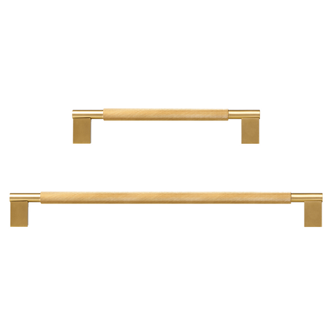 Pedro Single-Sided Solid Brass Door Pull | Satin Brass L - XL