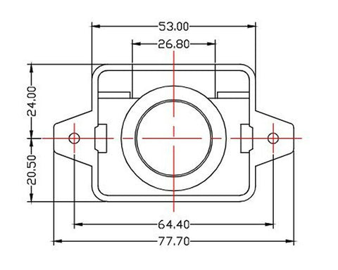 Armstrong Push Knob with Spring Latch. Colour: Brown. For door thickness 15-25mm