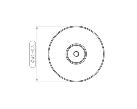 Furnipart Plato Knob. Diameter: 42mm