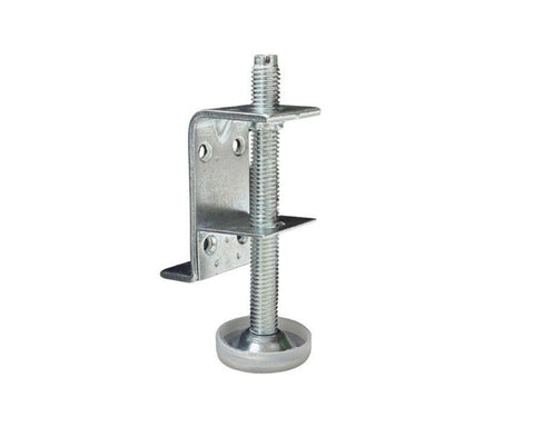 Adjustable Plinth Leg, Side/Under Mount, 100mm