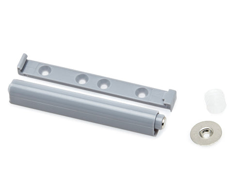 Push Latch In Grey Size: 40mm For Overlay Doors