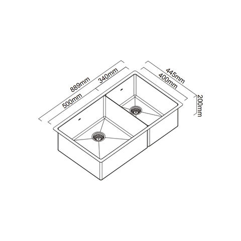 Piazza CR500D Kitchen Sink — Artisan Copper