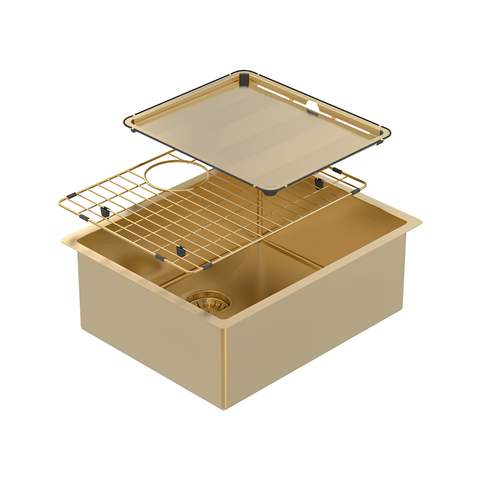 Piazza Single Bowl — Gold