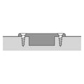 Hettich Veosys Stainless Steel Hnge, 105° Opening, Half Overlay - Screw-On | 9289595 Concealed hinge with clip on installation and integrated Silent System Quality classification under EN 15570, Level 2 Corrosion proof, 120h NSS (neutral salt spray test)
