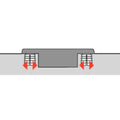 Hettich Sensys Corner Hinge – Obsidian Black, Expanding Sockets FLASH Hinge for corner cabinet folding doors Without self closing feature (Intermat 9930) Quality classification under EN 15570, Level 2 Opening angle 50° / 65° For door thickness 15 - 21 mm