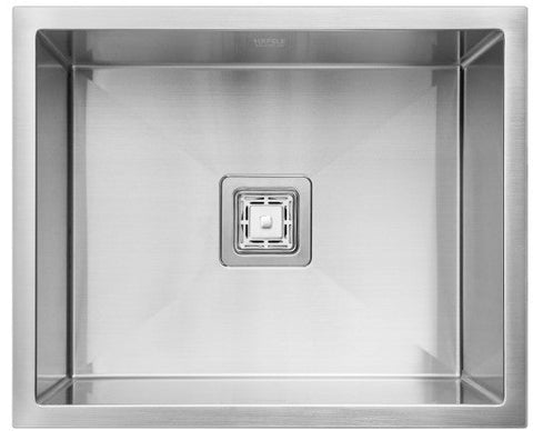 Häfele Squareline single bowl laundry sink in stainless steel