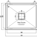 Squareline Laundry Single Bowl Sink Features: 550 x 450 x 250mm (L x W x D)40L capacity18/10 Stainless steel brushed finish5 mm Internal radiusSingle bowl Push/pull plug and waste connectionsWatermarked designer waste Bowl Size: 500 x 400 x 250mm (L x W x