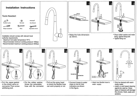 OTTI Pull Out Sink Mixer 420