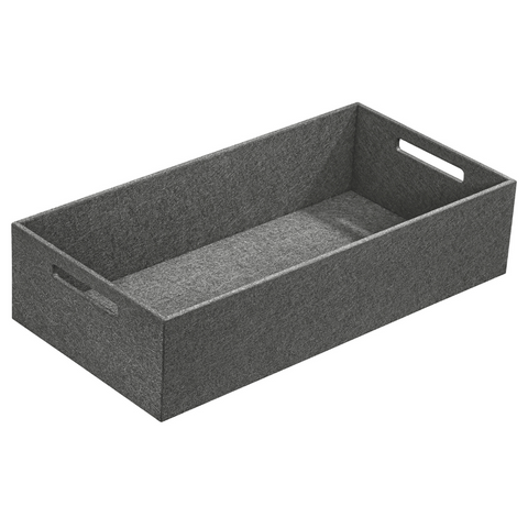 Häfele Fineline OrganiQ wooden box with grip holes in grey