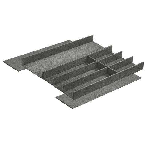 Häfele FineLine OrganiQ multifunctional insert in grey for 500-600mm cabinets