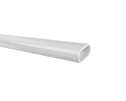 Aluminium Oval Wardrobe Rail, Thickness: 1.2mm