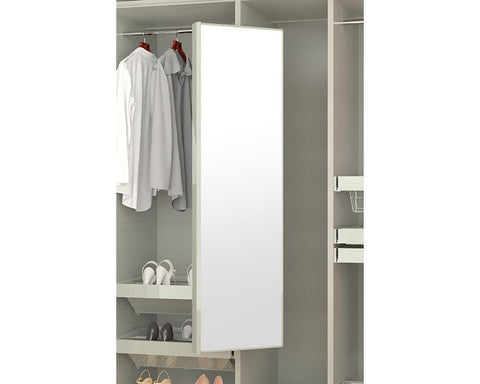 Kia Ora Revolvable Mirror in Pearl Grey. Height: 1200mm
