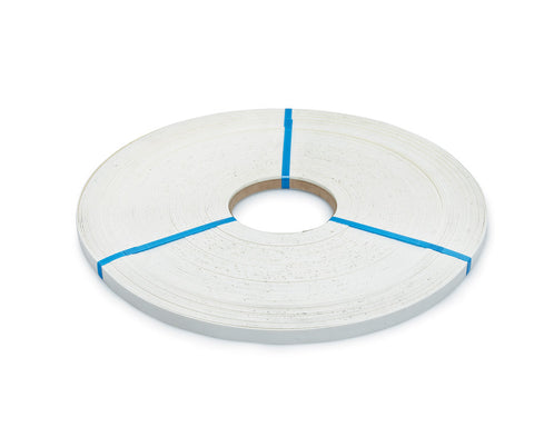 Abs Edging Preglued in White Stipple. Size: 22mm x 2mm x 100M. Sold per 1 roll