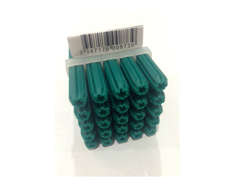 Rawl Plug Green Size: 50mm x 7mm, 10-12 Gauge. Sold per 25/pack