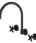 RYK007BK – Ryker Wall Sink Set 1/4 Turn – Matt Black