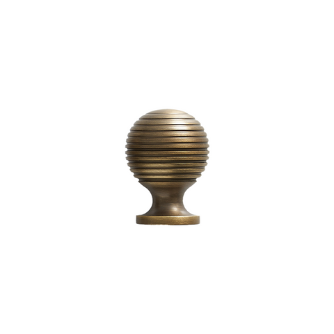 Renzo Solid Brass Knob | Bronze