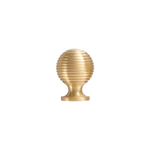 Renzo Solid Brass Knob | Satin Brass