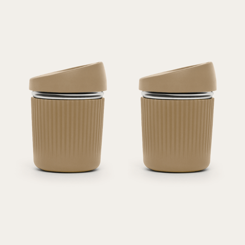 Reusable Glass Coffee Cup | 8oz