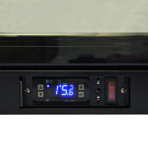Rhino Night Club Commercial Multi Light Colored Black 1 Door Bar Fridge - Model SG1R-NC