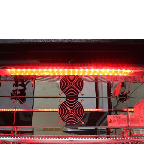 Rhino Night Club Commercial Multi Light Colored Black 1 Door Bar Fridge Left Hinged - Model SG1L-NC