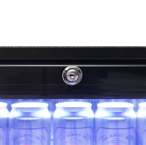 Rhino Night Club Commercial Multi Light Colored Black 1 Door Bar Fridge - Model SG1R-NC