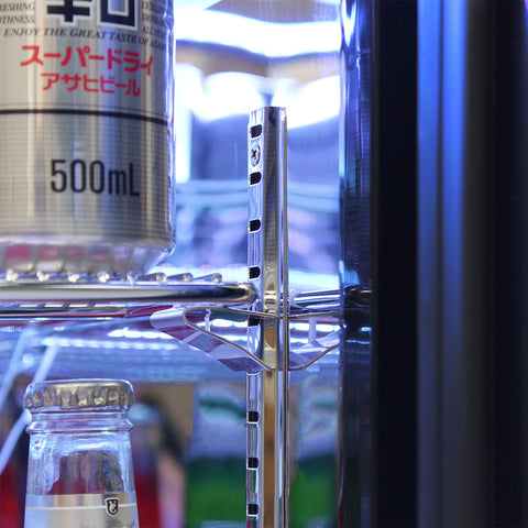 Rhino Night Club Commercial Multi Light Colored Black 1 Door Bar Fridge Left Hinged - Model SG1L-NC