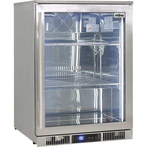 Outdoor Rhino ENVY 1 Door Bar Fridge Coldest Beer 43ºC+ Best Alfresco 316 Stainless Quiet With No Condensation - Model ENV1R-SS