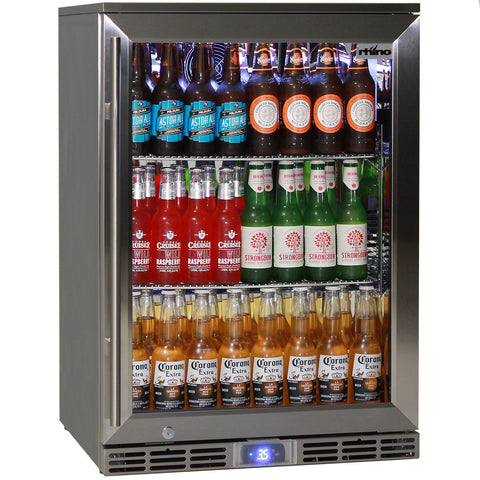 Rhino Glass Door 129L Alfresco Bar Fridge with LOW E Glass - Model GSP1H-840-SS