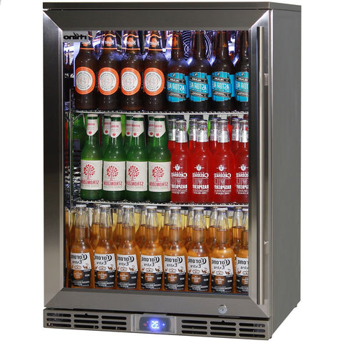 Rhino Alfresco Bar Fridge Glass Door Outdoor Rated 129L - Model GSP1HL-840-SS