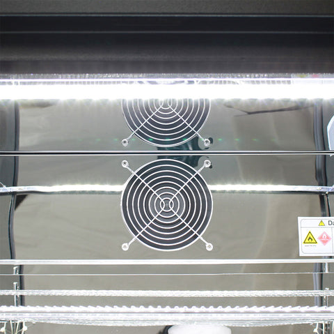 Black Commercial Glass 1 Door Bar Fridge With Energy Efficient Parts And Operation - Model SG1L-B: Keeps cool in the heat