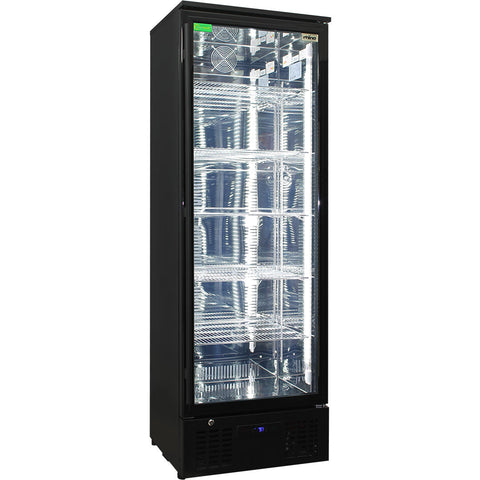 Rhino Black Commercial Upright Triple Glass Door Bar Fridge Ultra Energy Efficient - Model SGT1R-BS