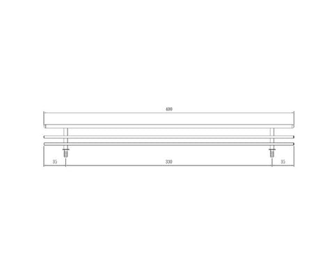 Chrome Shoe Fence 400 mm X35 mm